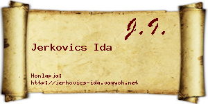 Jerkovics Ida névjegykártya